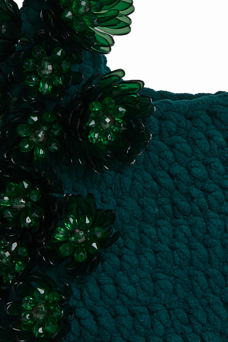 BLOOMING JARDIN HOBO BAG IN GREEN - CULT MIA