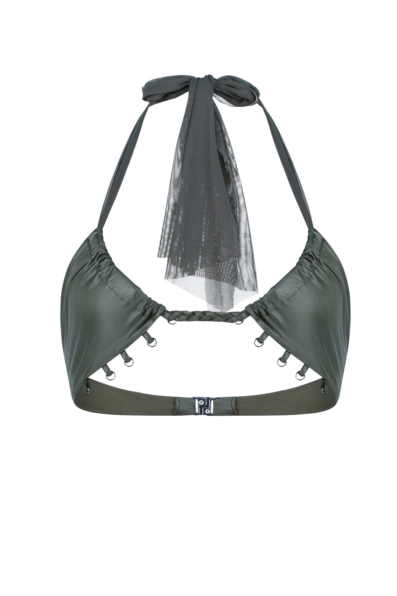 RINGED-UNDER BIKINI TOP - CULT MIA