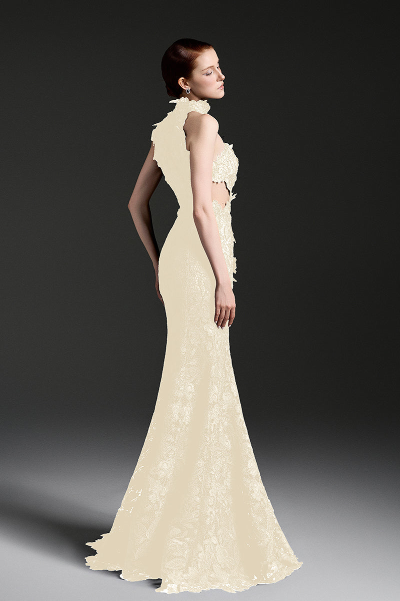 FLORAL GARDEN LACE MAXI DRESS - CULT MIA