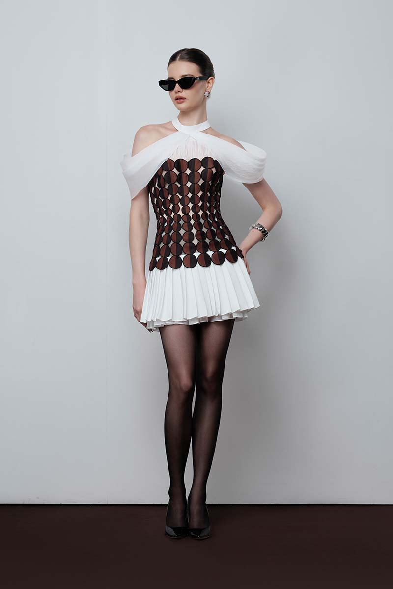 MOONLIT VEIL MINI DRESS - CULT MIA