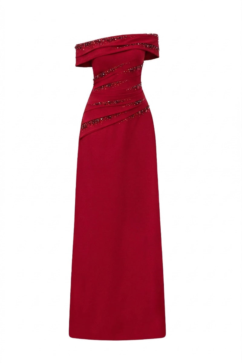 NADINE CREPE DRESS IN RED | CULT MIA | 21Six NADINE CREPE DRESS IN RED | CULT MIA | 21Six