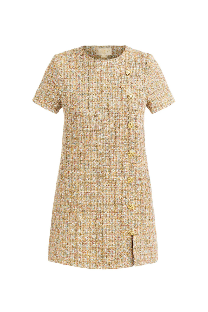 Mestiza New York ISOLDE MINI DRESS IN GOLD | Cult Mia Mestiza New York ISOLDE MINI DRESS IN GOLD | Cult Mia