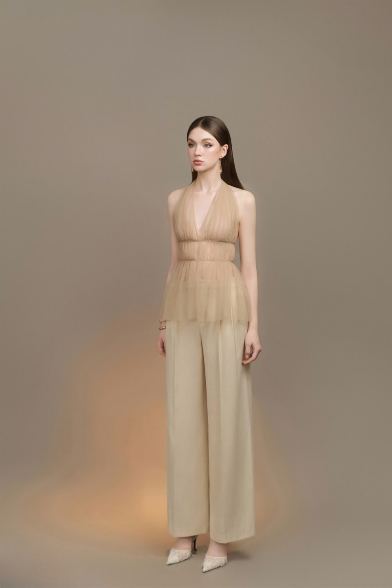 NERRA CREAM PANTS - CULT MIA