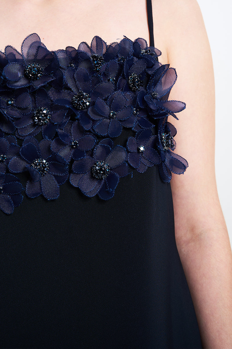 ALIA NOIRE MINI DRESS IN NAVY - CULT MIA