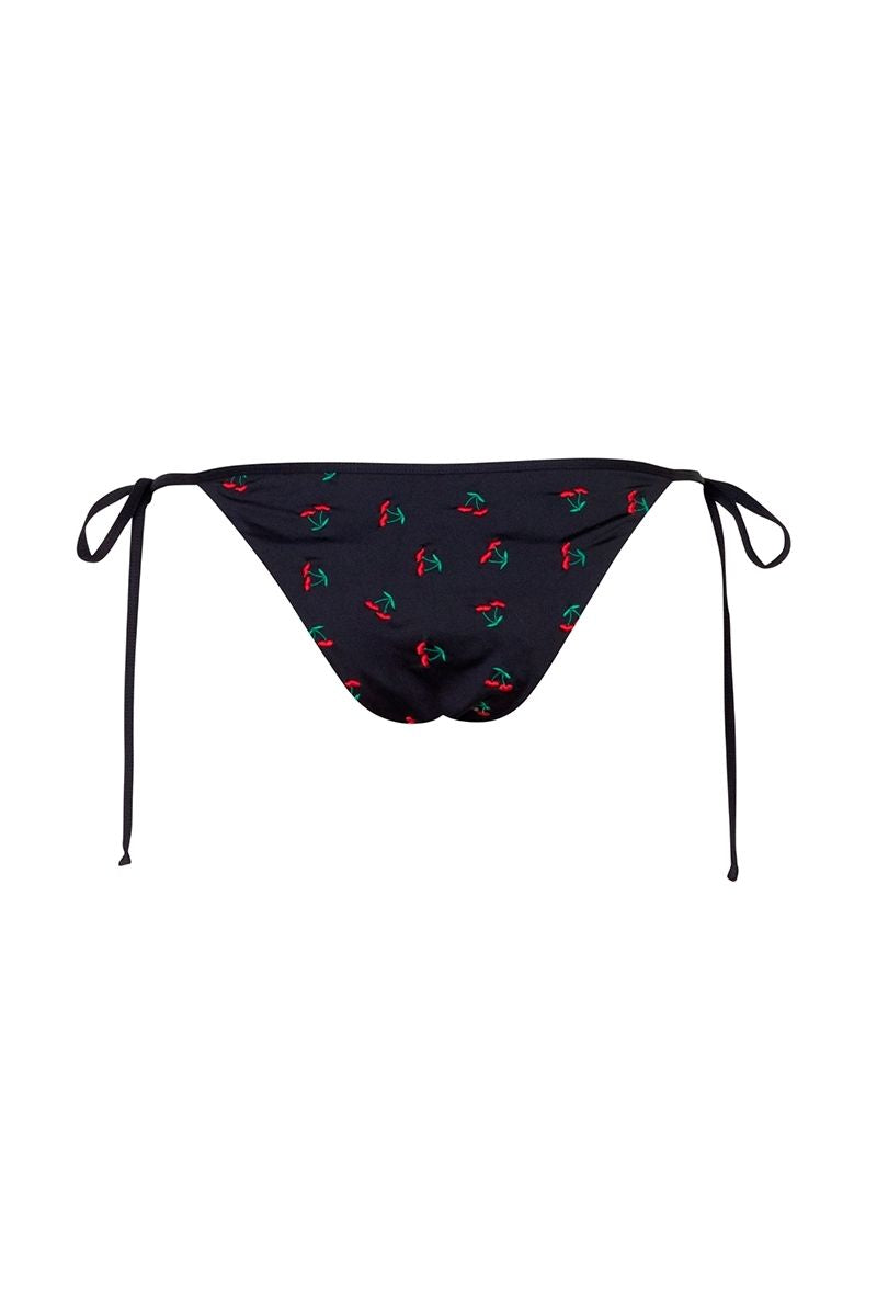 MOA TOP AND BAUTA BOTTOM BIKINI IN BLACK CHERRIES - CULT MIA