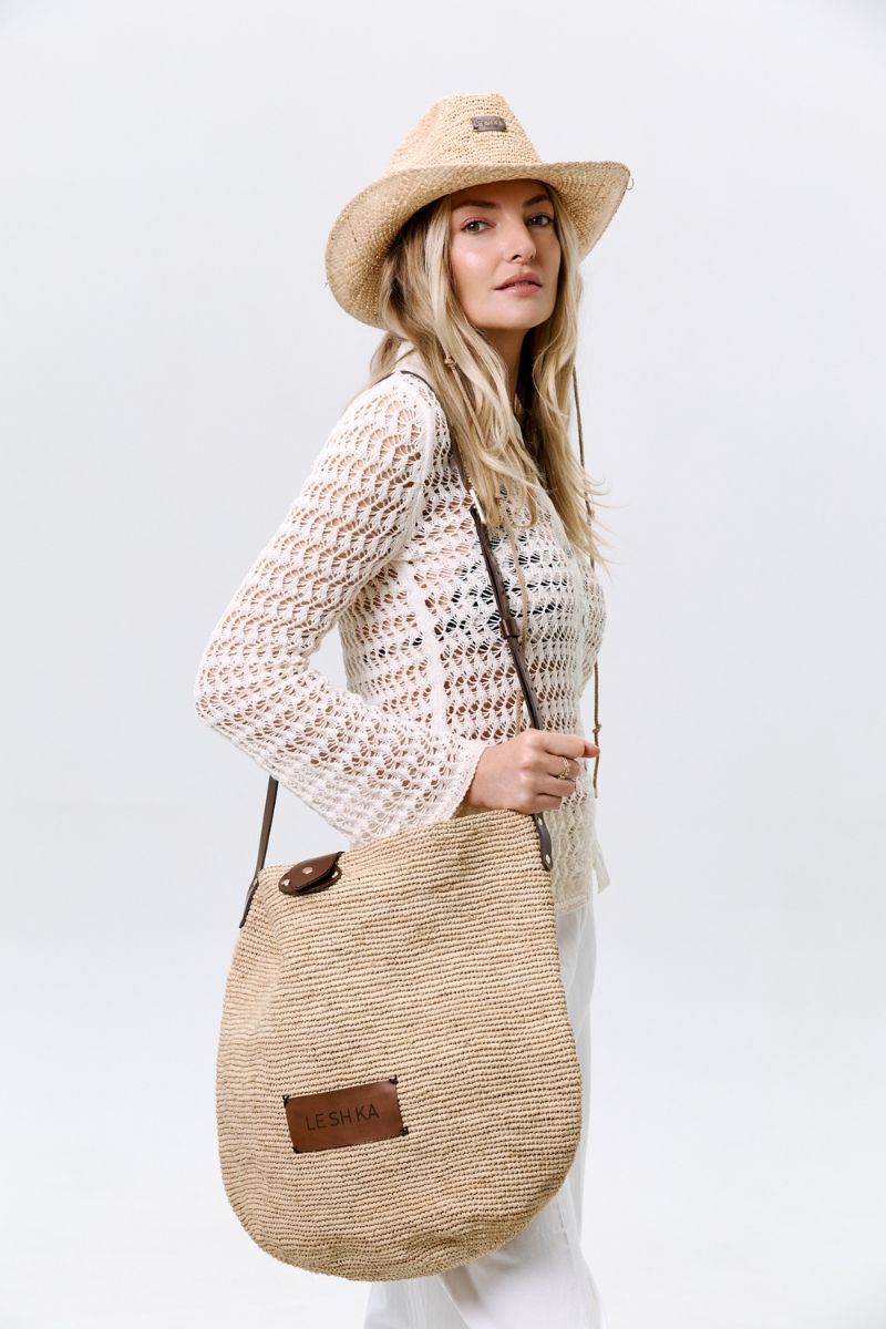 RAFFIA BEACH BAG - CULT MIA
