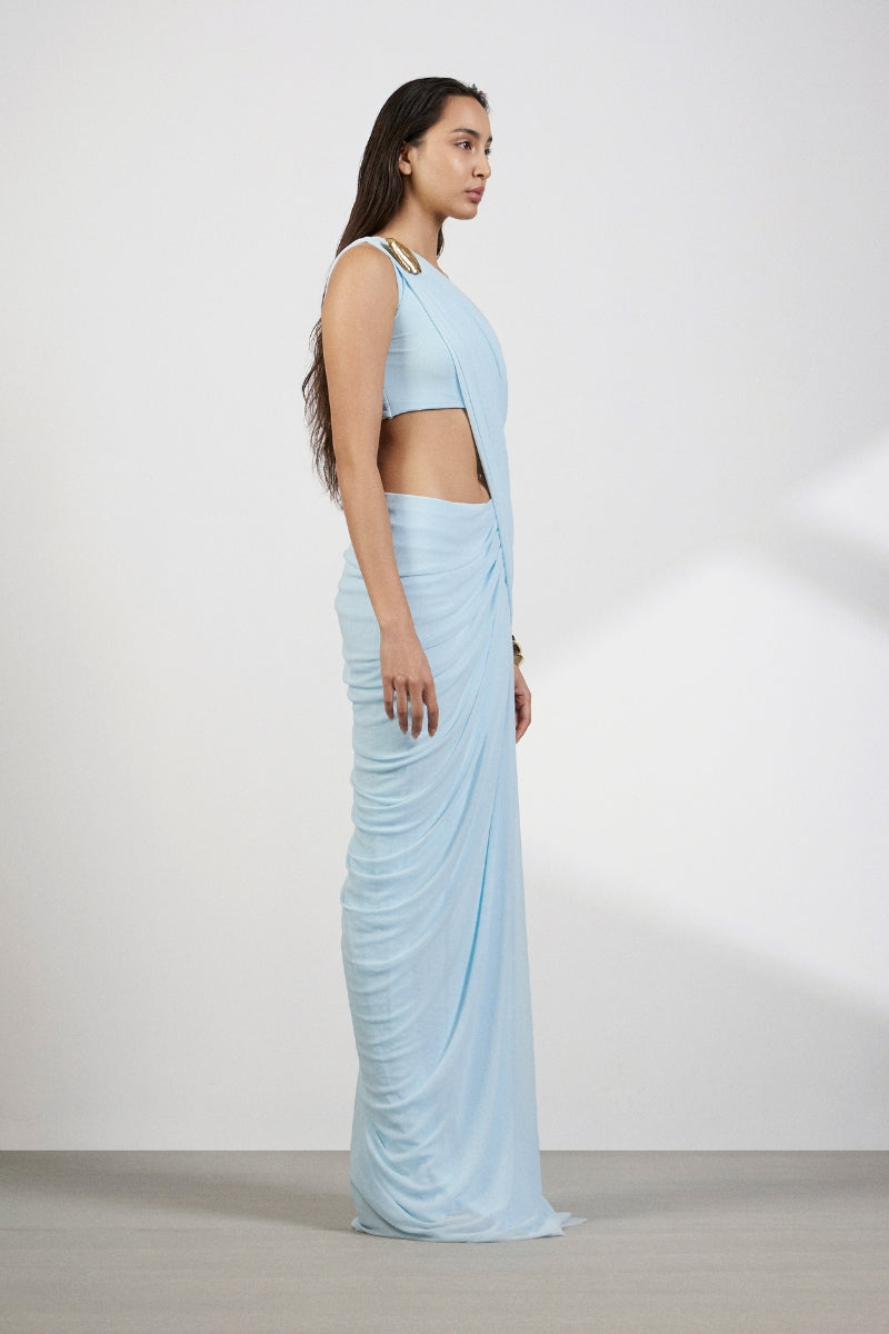 AURORA BLUE MAXI DRESS - CULT MIA