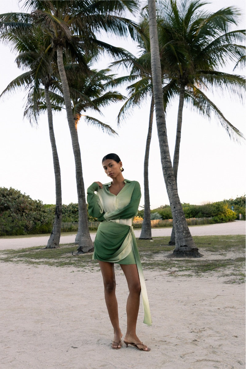 GELA TOP IN SAGE OMBRE - CULT MIA