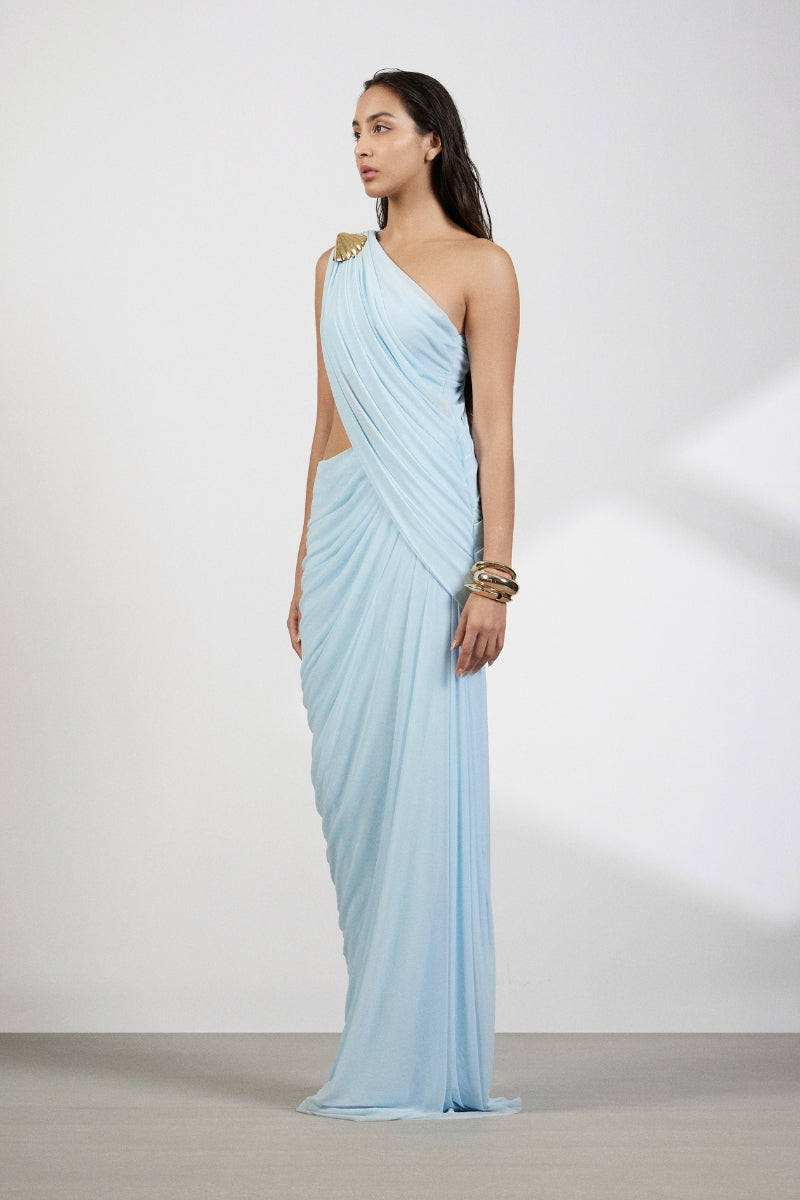 AURORA BLUE MAXI DRESS - CULT MIA
