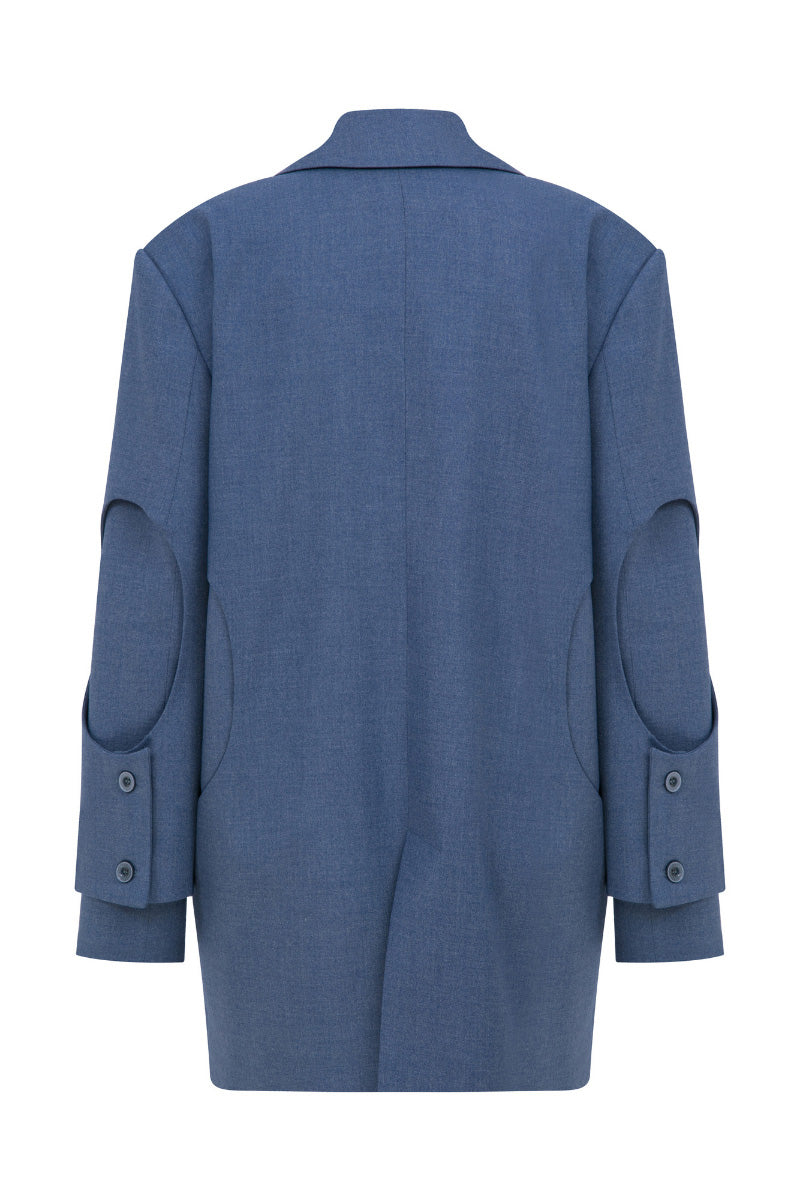 HOLE BLAZER IN BLUE - CULT MIA