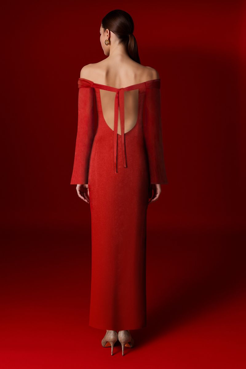 NAOMI DRESS IN RED - CULT MIA
