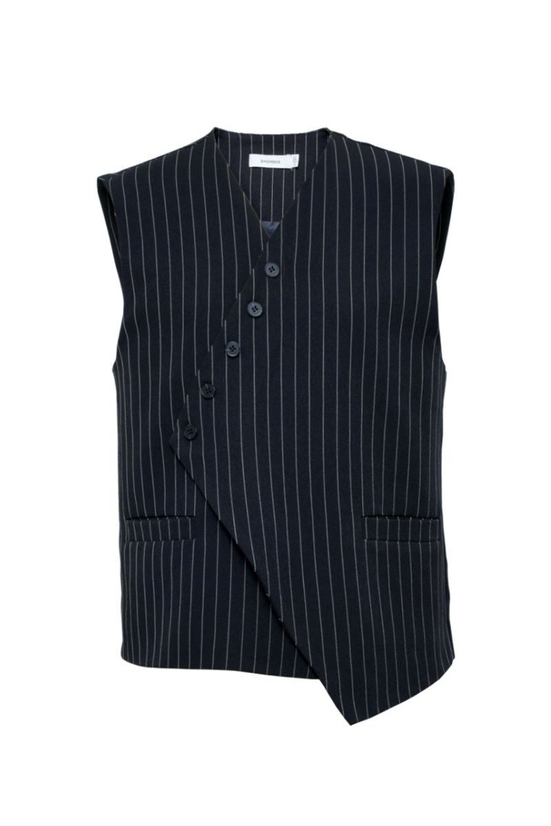VIVIEN TAILORED BLACK WAISTCOAT - CULT MIA