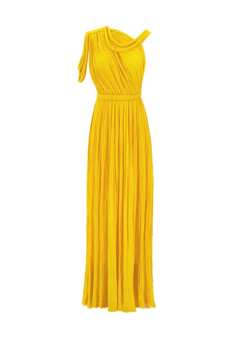 luna one shoulder maxi dress Petal & Pup Women's Luna One Shoulder Maxi Dress