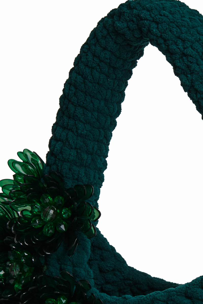 BLOOMING JARDIN HOBO BAG IN GREEN - CULT MIA