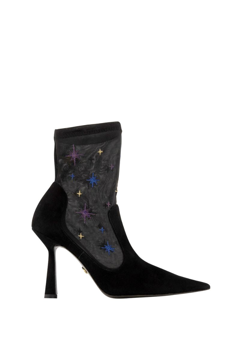 ANNA BOOT 95 IN BLACK SUEDE - CULT MIA