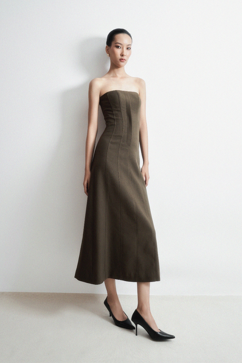 ABYSMAL CORSET DRESS IN GREEN - CULT MIA