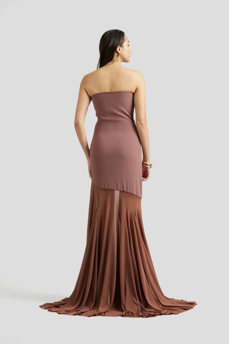 MERIDITH MAXI DRESS IN MOCHA PINK - CULT MIA
