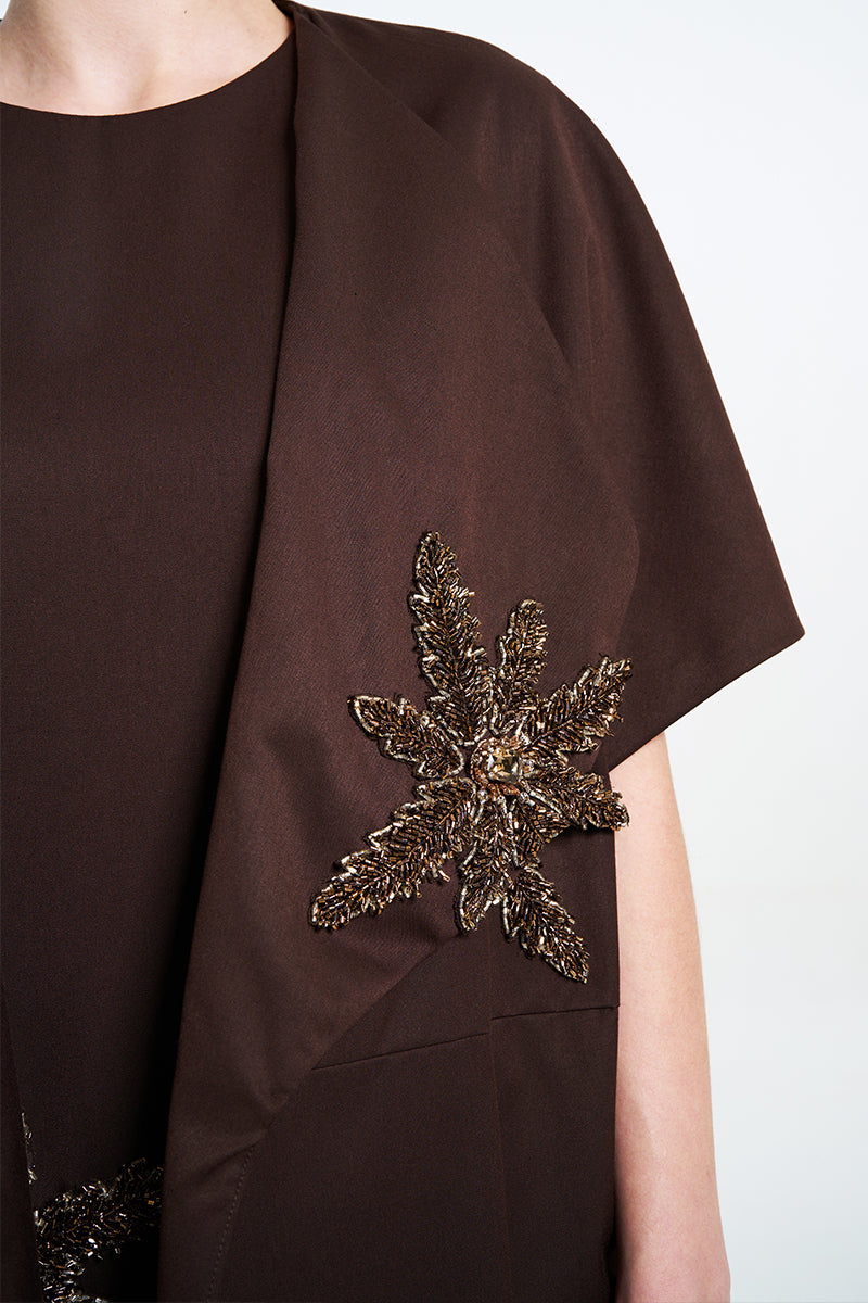 NAIRA OUTER IN BROWN - CULT MIA