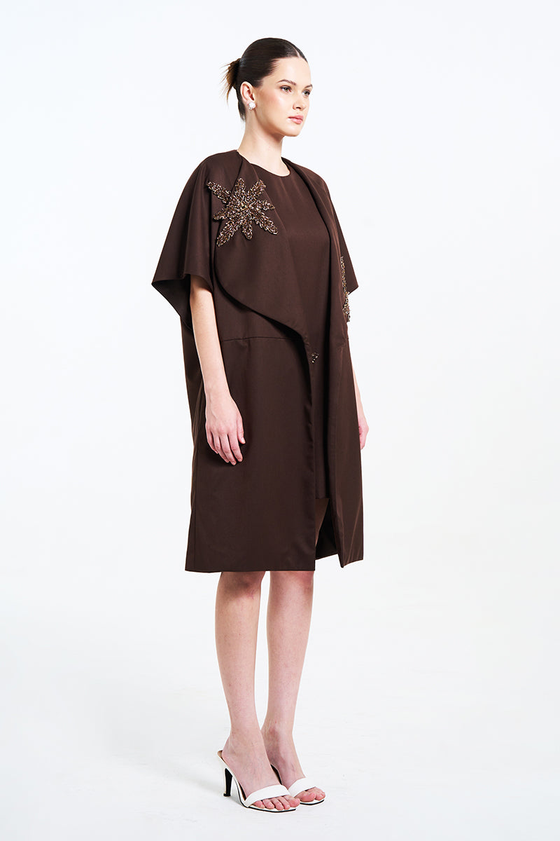 NAIRA OUTER IN BROWN - CULT MIA