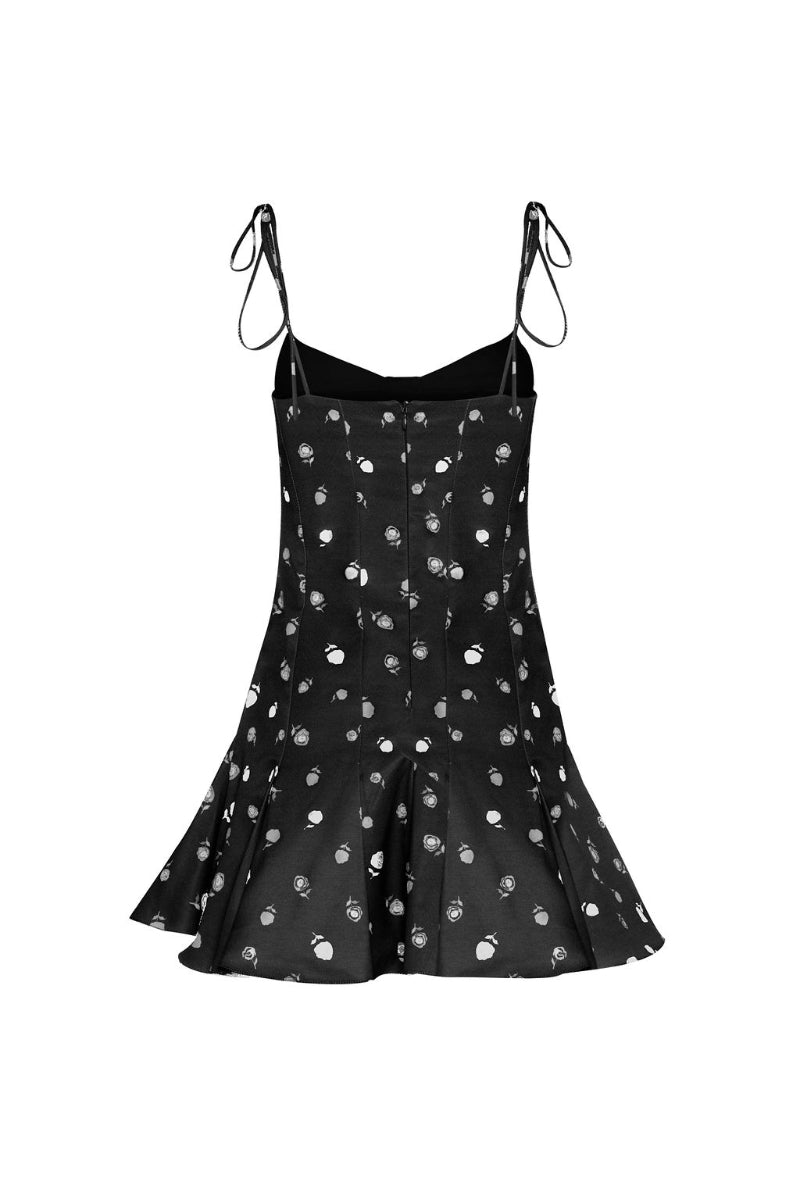 ROSITA MINI DRESS IN BLACK - CULT MIA