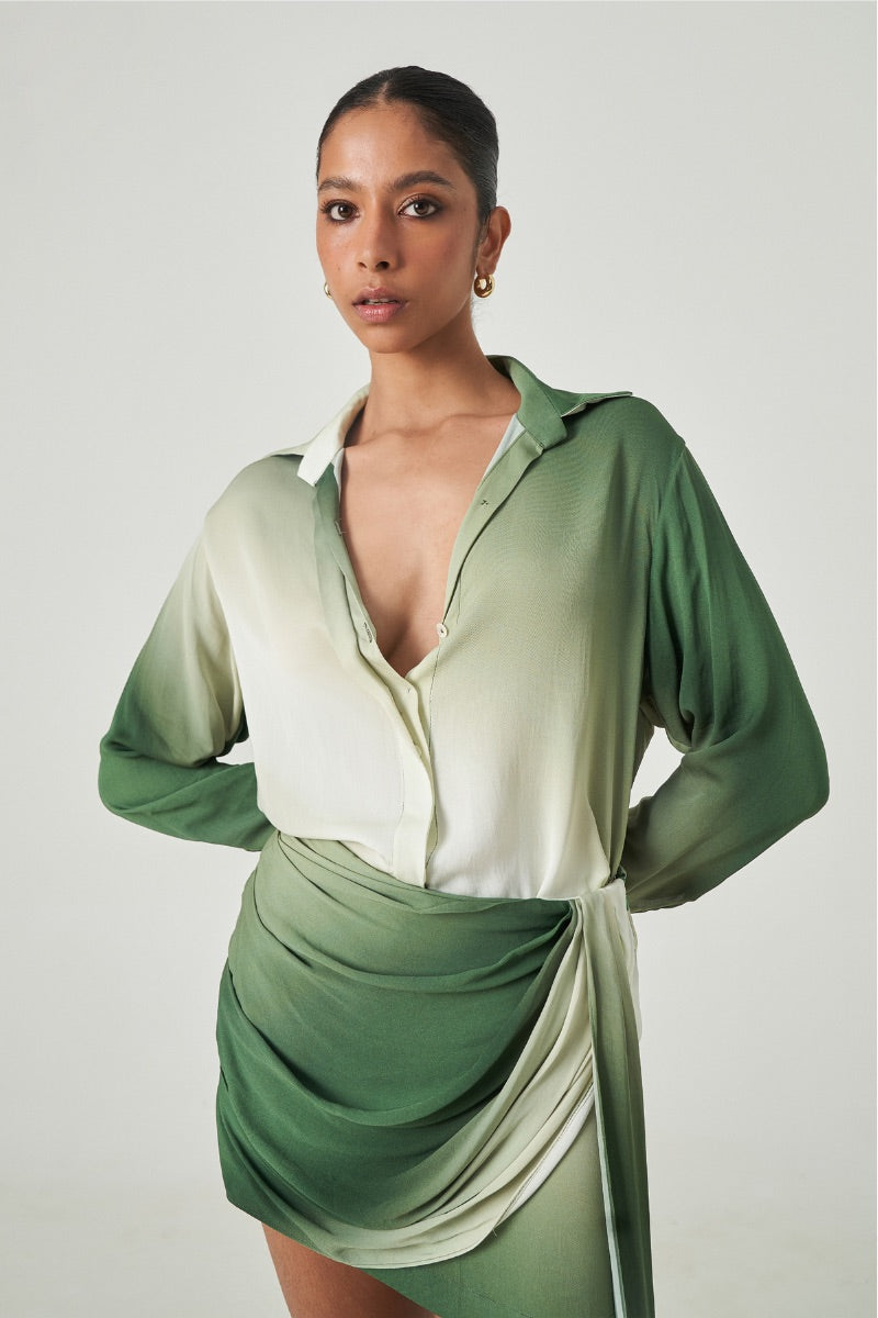 GELA TOP IN SAGE OMBRE - CULT MIA