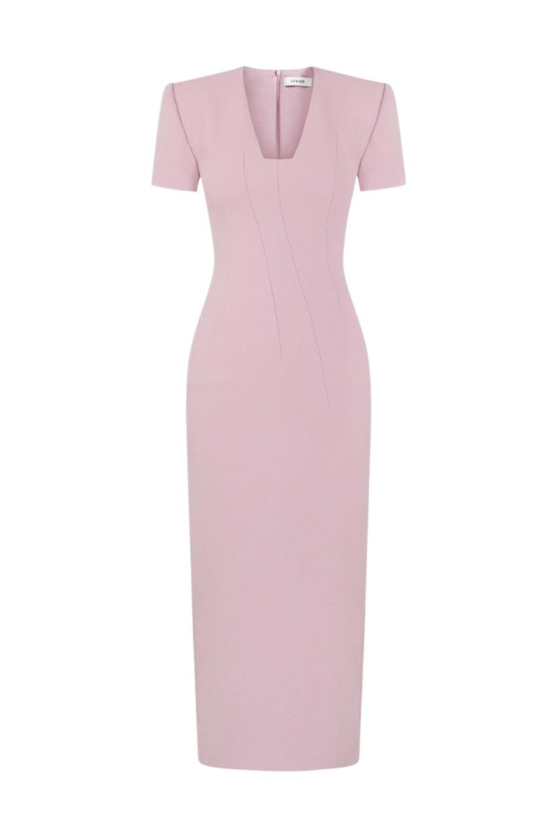 SHEFFIELD PALE PINK MIDI DRESS - CULT MIA