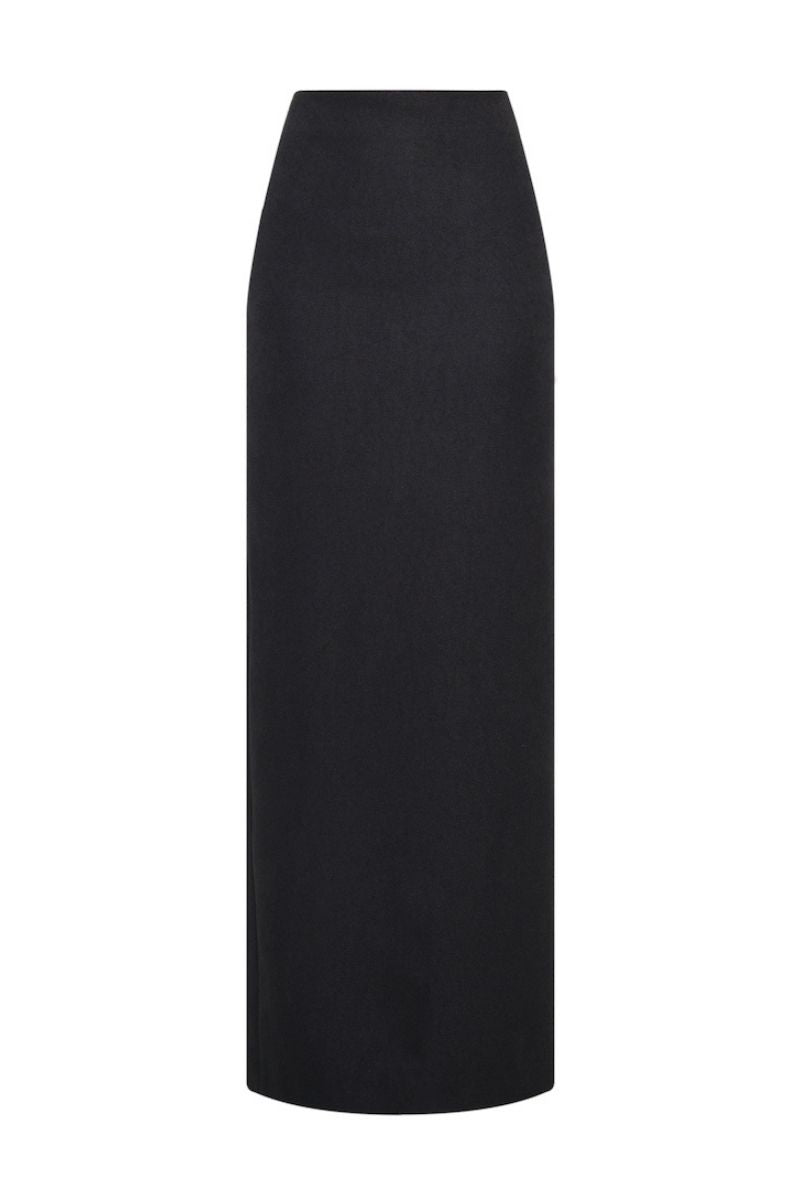 BLACK LONG PENCIL SKIRT - Main Image