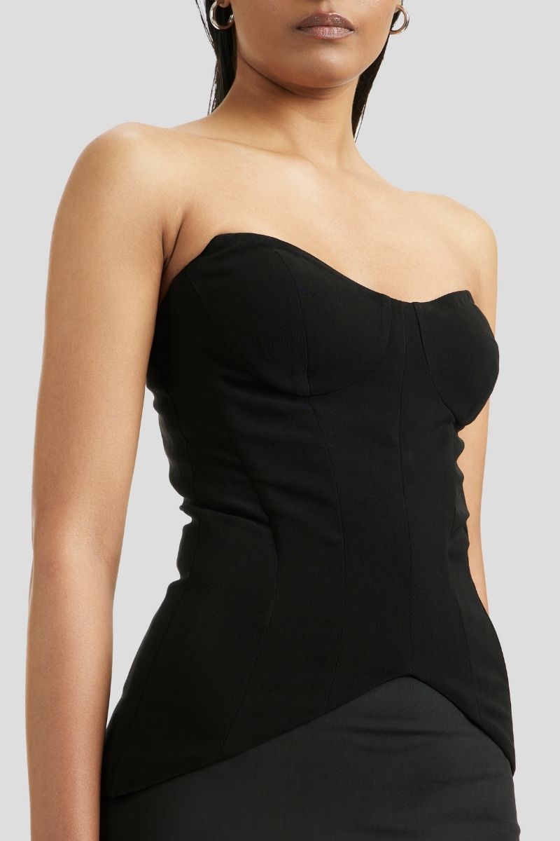 SOLEN MAXI DRESS IN BLACK - CULT MIA