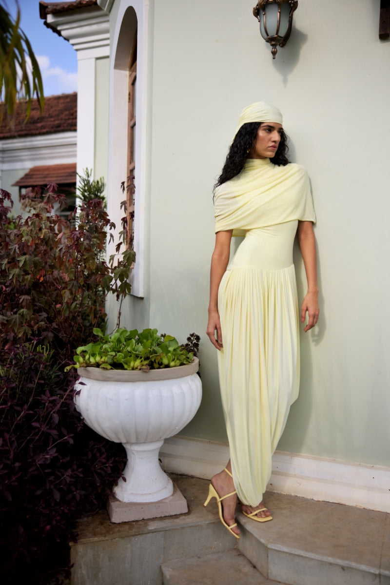 PENELOPE YELLOW MAXI DRESS - CULT MIA
