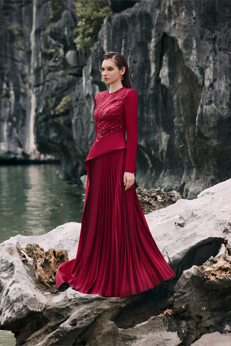 LUMIA SILK TOP AND SKIRT SET - CULT MIA