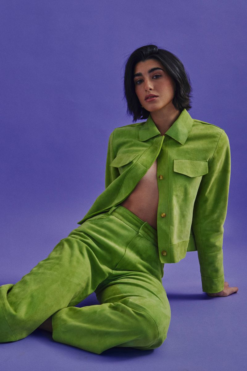MINI ALISHA JACKET IN GREEN - CULT MIA