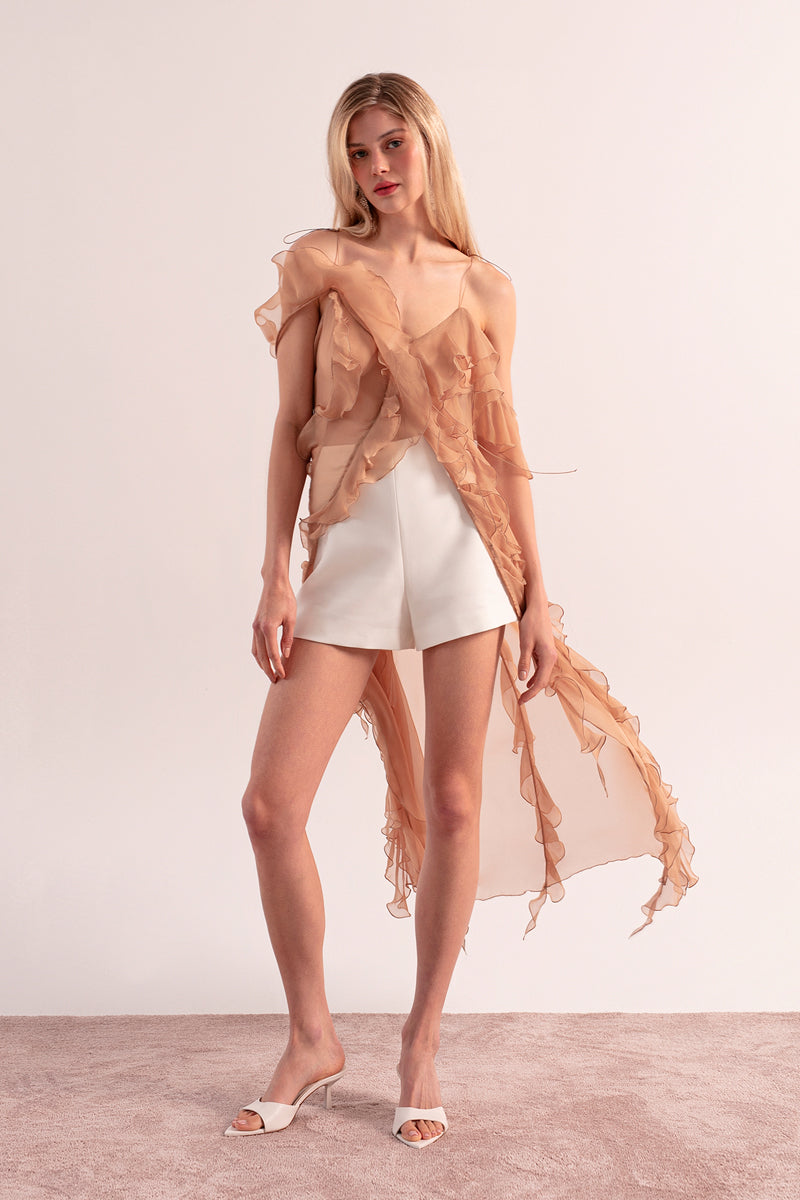 SOLARIS TUNIC IN BEIGE - CULT MIA