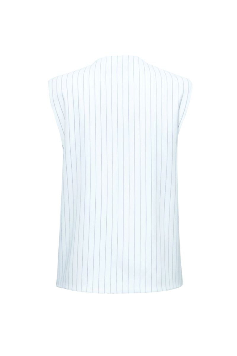 VIVIEN TAILORED WHITE WAISTCOAT - CULT MIA