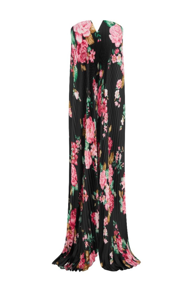 BLACK TIE GOWN IN NUITE ROSE - CULT MIA