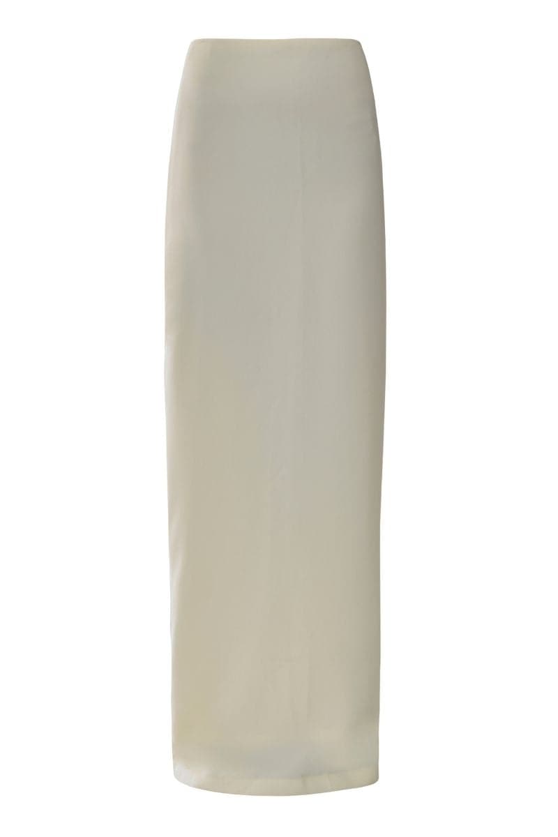 LENA OFF WHITE BLAZER AND SKIRT SET - CULT MIA