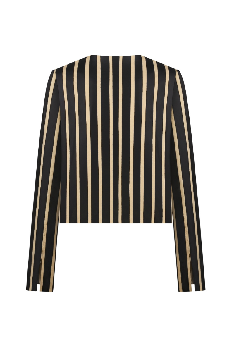 TES STRIPED STRAIGHT JACKET - CULT MIA