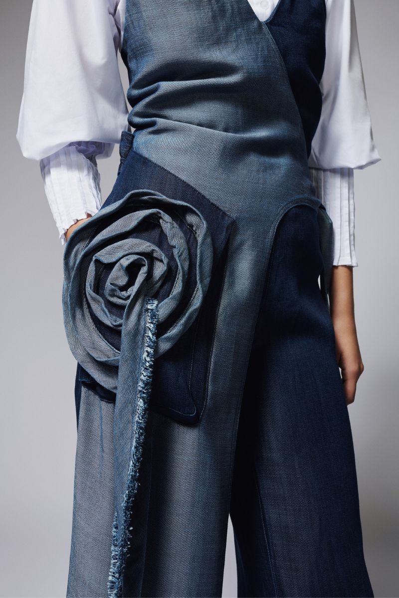 FLAP DENIM JUMPSUIT - CULT MIA