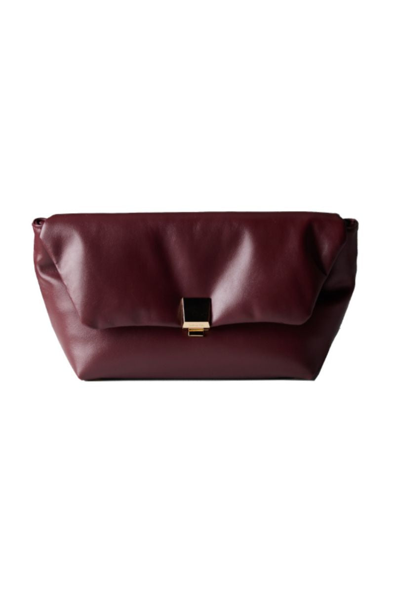 FAYE CLUTCH IN BURGUNDY - CULT MIA