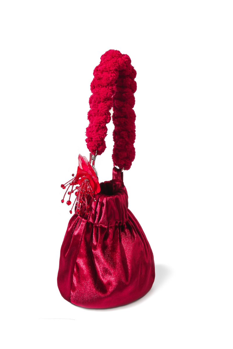 CAT ON A MOUNTAIN ORCHID BAG IN RED - CULT MIA