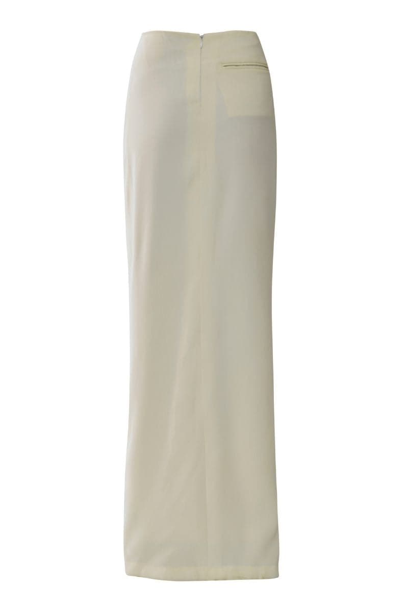 LENA OFF WHITE BLAZER AND SKIRT SET - CULT MIA