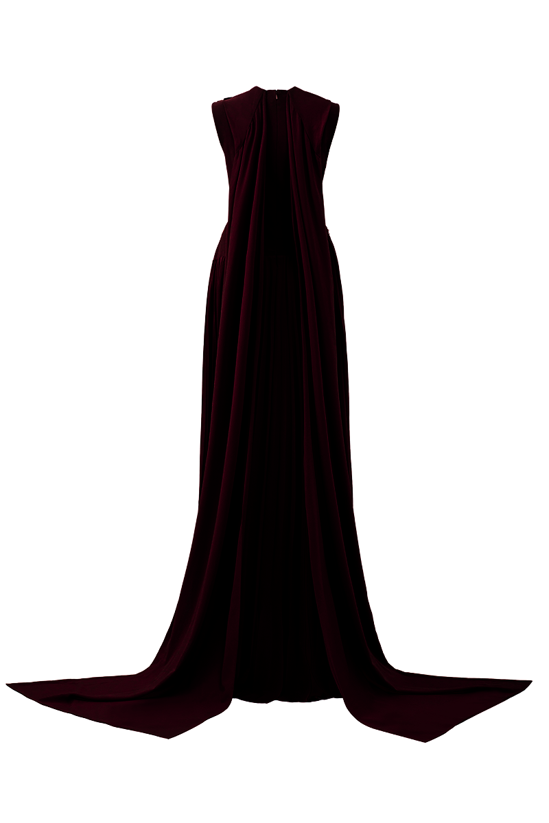 GRAINY CHIFFON GOWN - CULT MIA