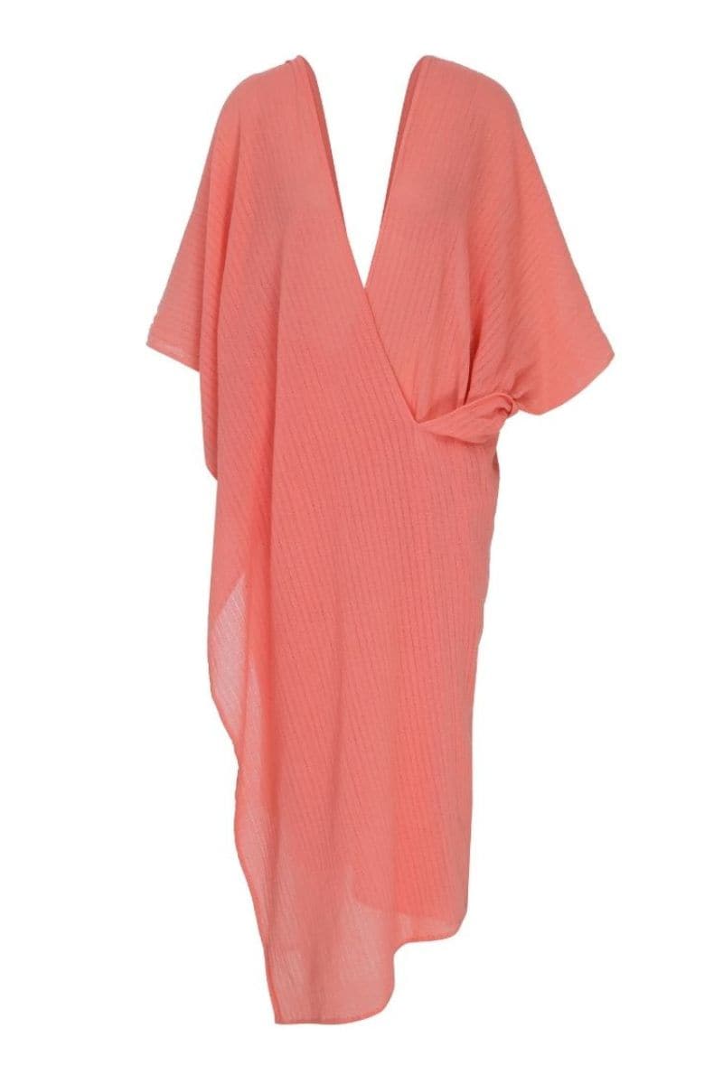 BERRY RELAXED V-NECK KAFTAN - CULT MIA
