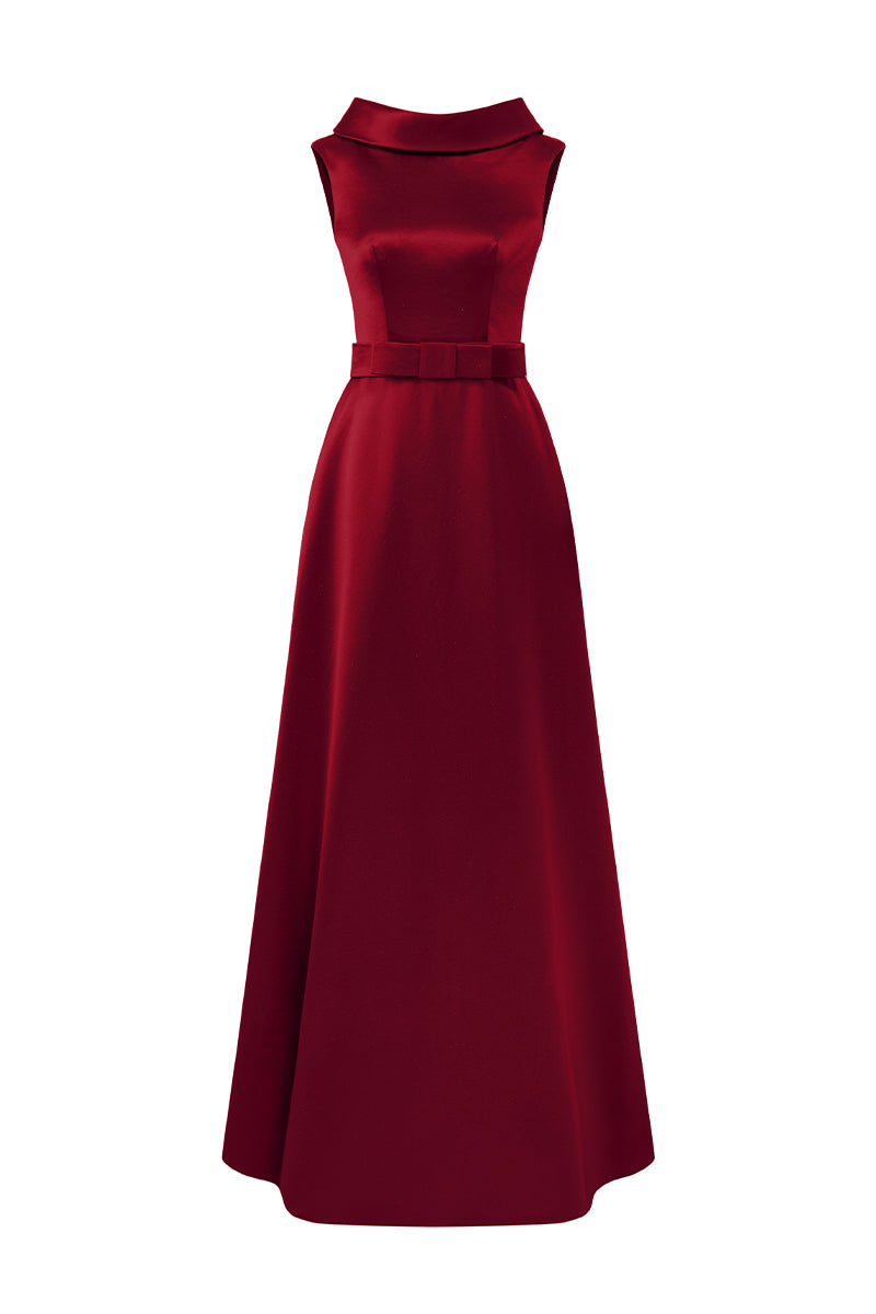satin finish dress Chocolate Satin Wrap Maxi Bridesmaid Dress | Brown Satin Dress