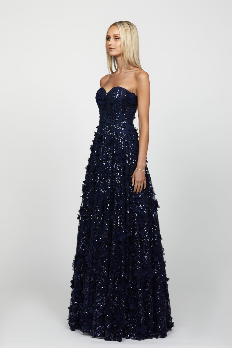 ADELA SWEETHEART PETAL BALL GOWN - CULT MIA