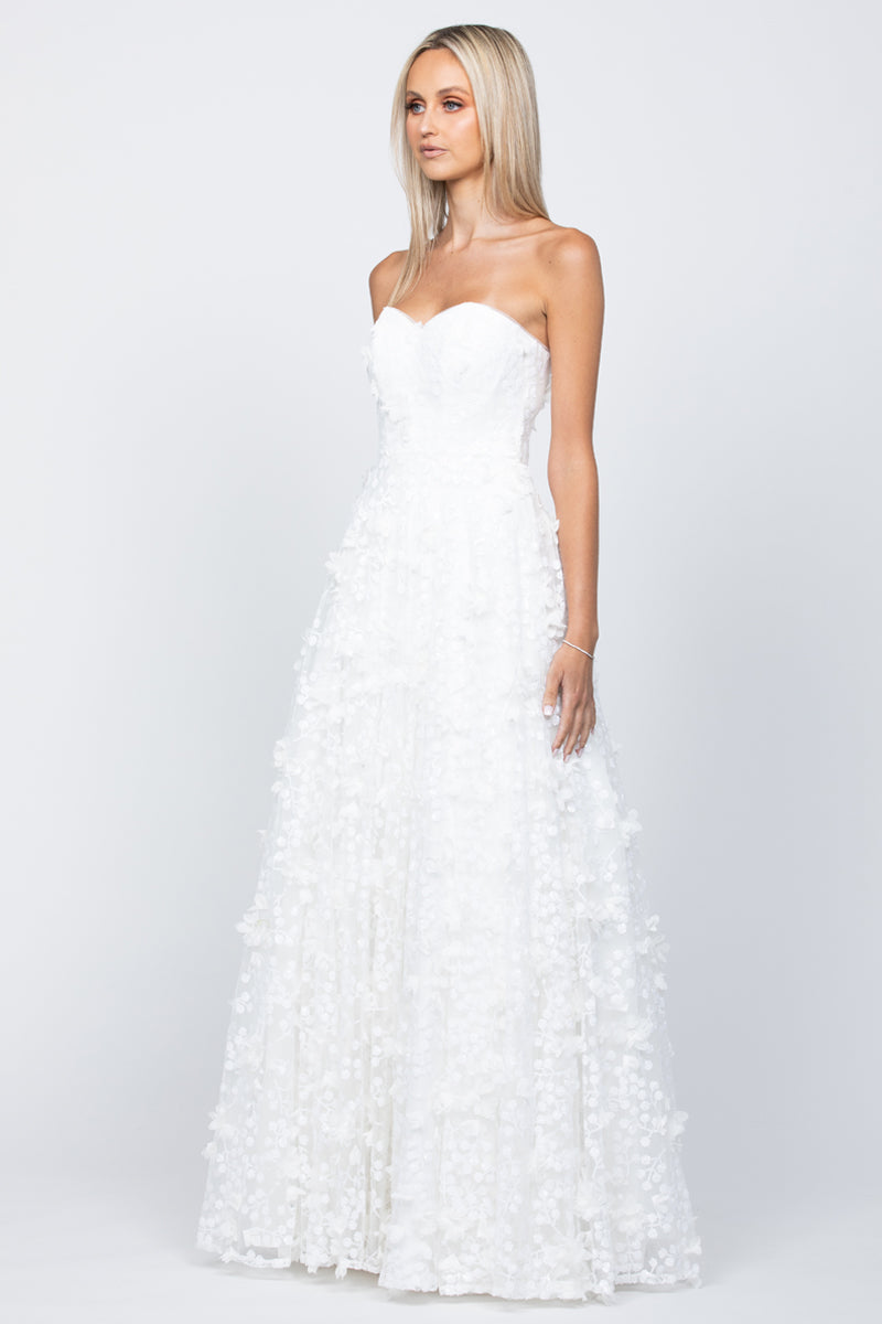 ADELA SWEETHEART PETAL BALL GOWN - CULT MIA