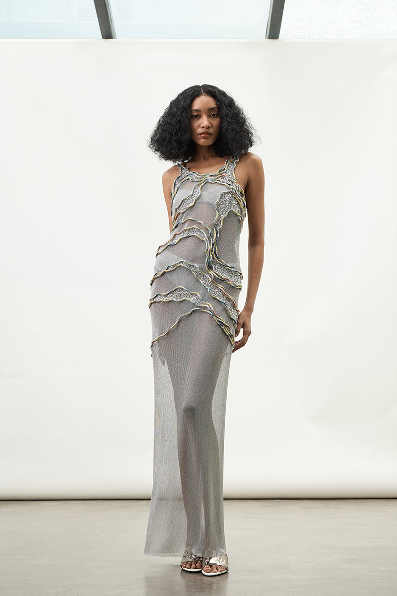 THE RIPPLING GAUZE DRESS - CULT MIA