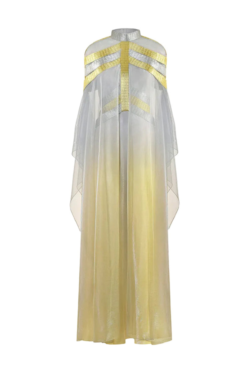 metallic overlay dress MNM Couture J03554: Metallic Overlay Mermaid Gown