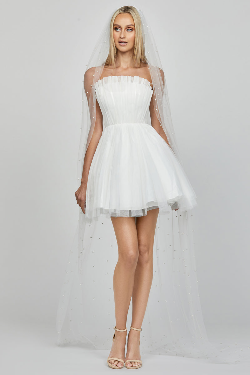 ALONDRA STRAPLESS MINI DRESS - CULT MIA
