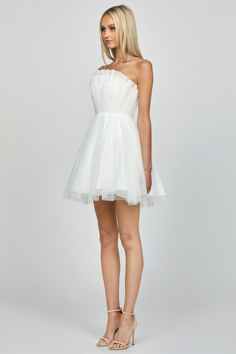 ALONDRA STRAPLESS MINI DRESS - CULT MIA
