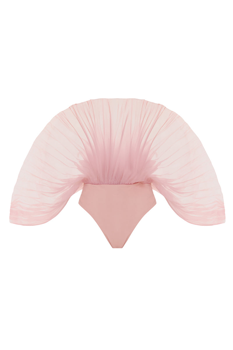 SOMBRA BODYSUIT IN POWDER PINK - CULT MIA